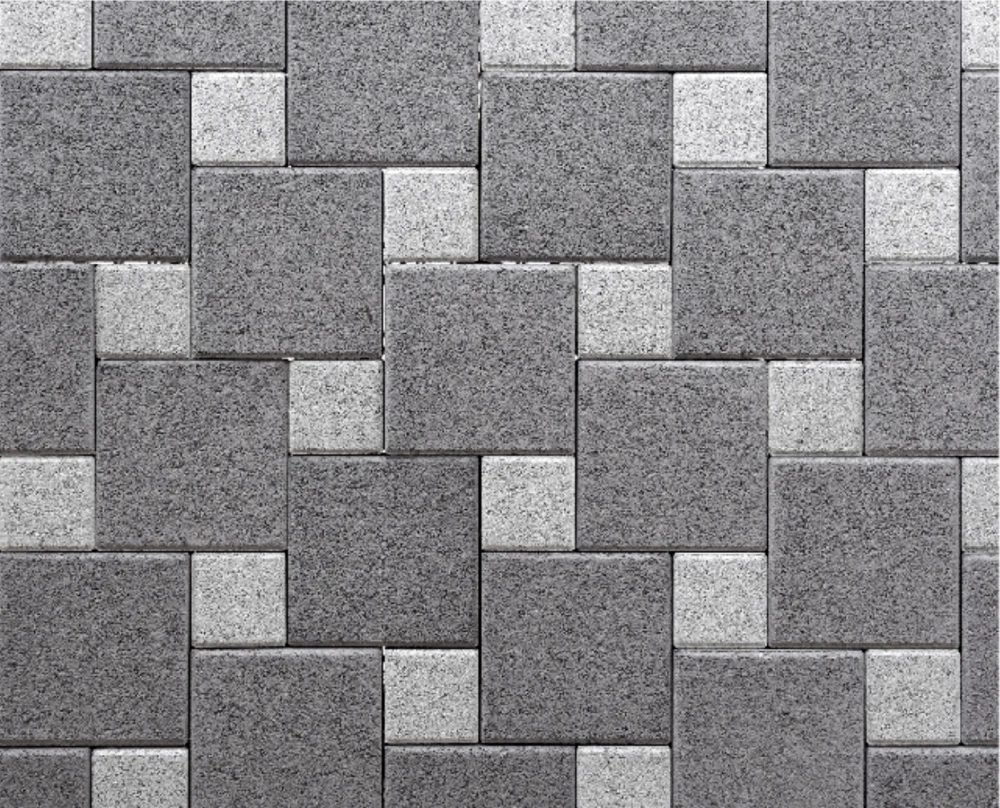 Square concrete paver formats
